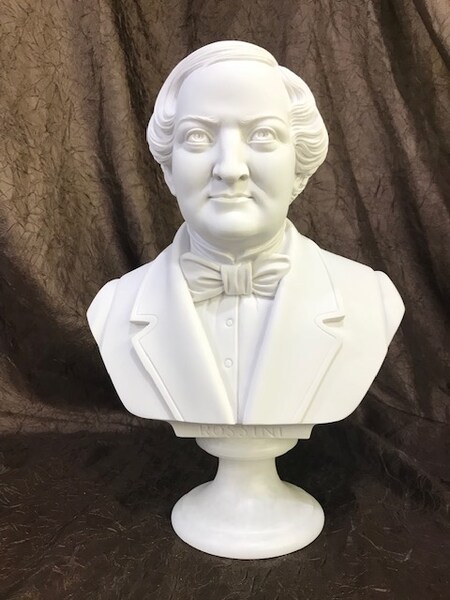 Sculptural Bust of Gioachino Antonio Rossini was an Italian composer